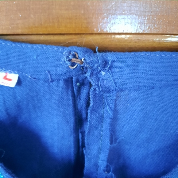 NWT Kurta/kurti Handcrafted Floral Embroidered Blue Cotton Long Sleeve Dress - Picture 11 of 11